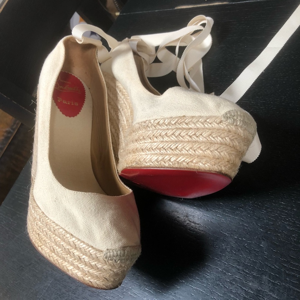 Christian Louboutin Formentera Espadrille Wedges